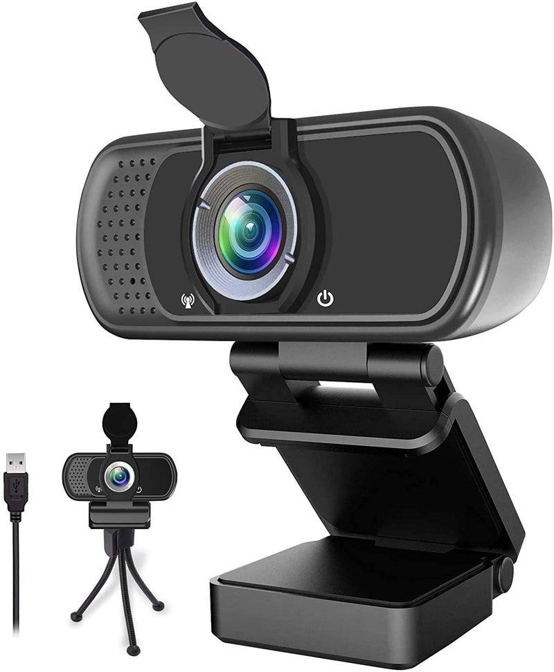 ZIQIAN كاميرا ويب HD 1080p، كاميرا بث مباشر HD مع ميكروفون ستيريو، كاميرا USB لسطح المكتب أو اللابتوب بزاوية رؤية 110 درجة، لجهاز Switch 2، مكالمات فيديو، تسجيل، مؤتمرات، بث، ألعاب - Image 1